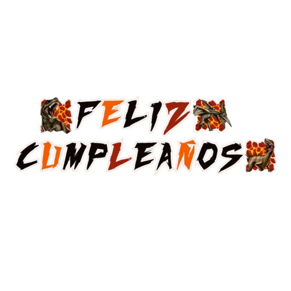 Guirnalda Feliz Cumpleaños T-Rex