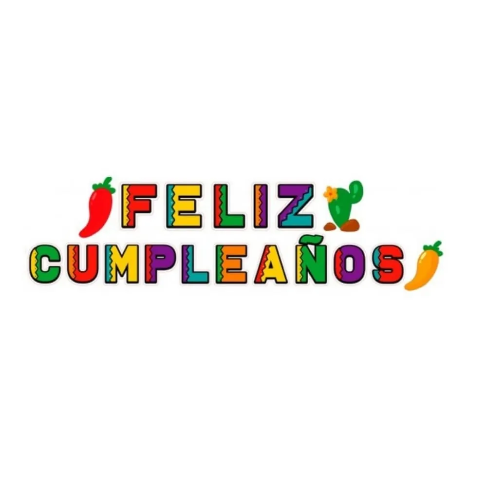 Guirnalda Feliz Cumpleaños Fiesta Mexicana