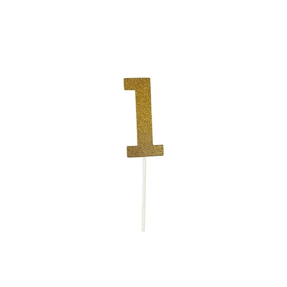 Topper Dorado Número 1