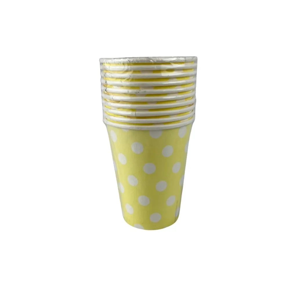 Vaso Amarillo Puntos X10
