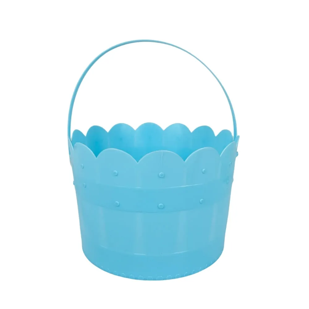 Canasta Plástica De Pascua Azul