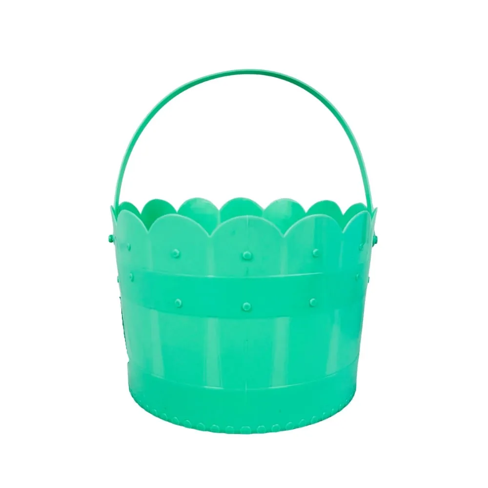 Canasta Plástica De Pascua Verde