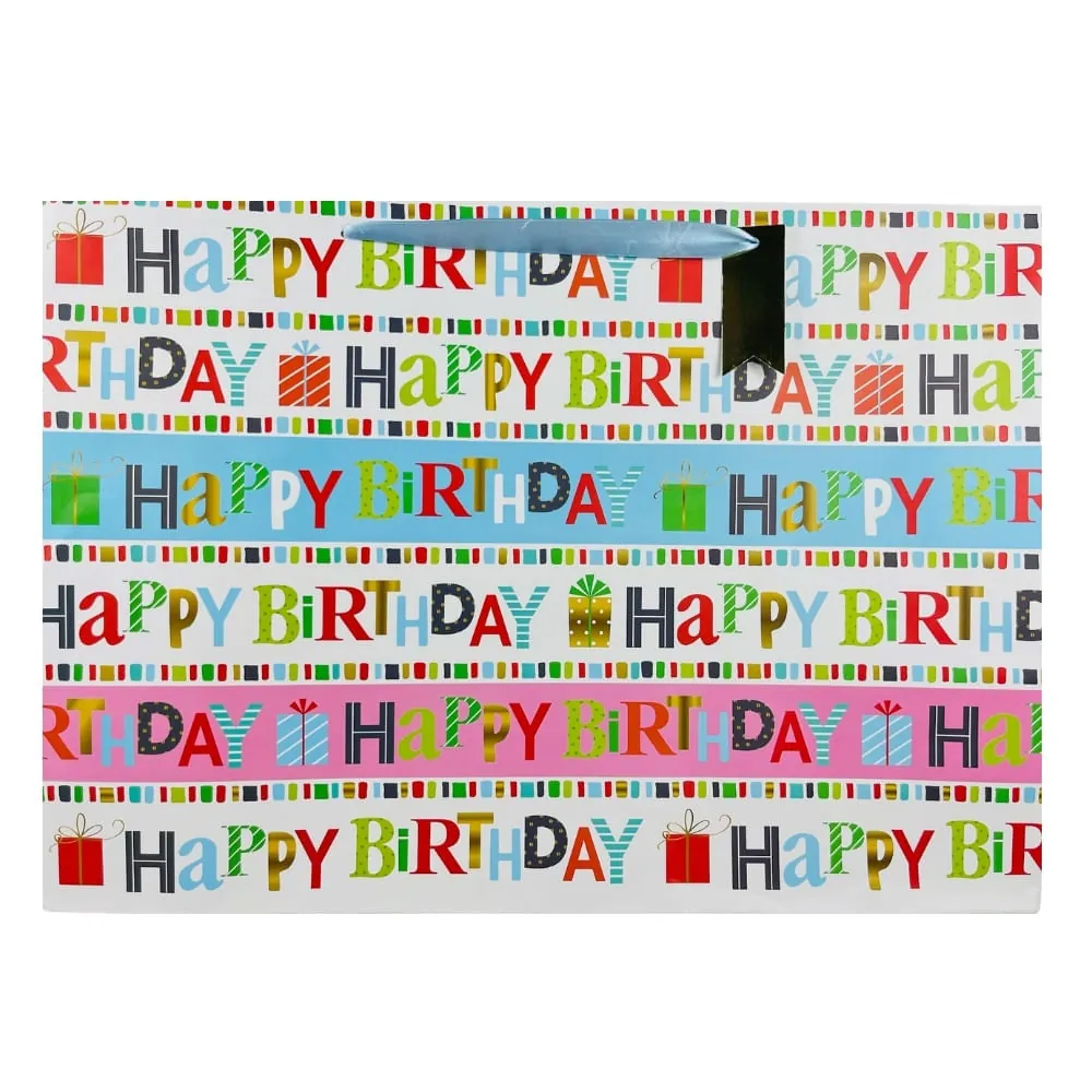 Bolsa De Regalo Happy Birthday  Horizontal