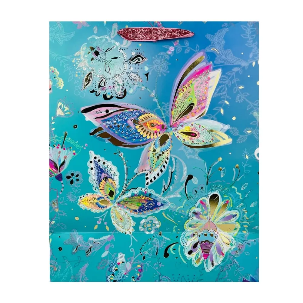 Bolsa Regalo Mariposa Con Papel Seda