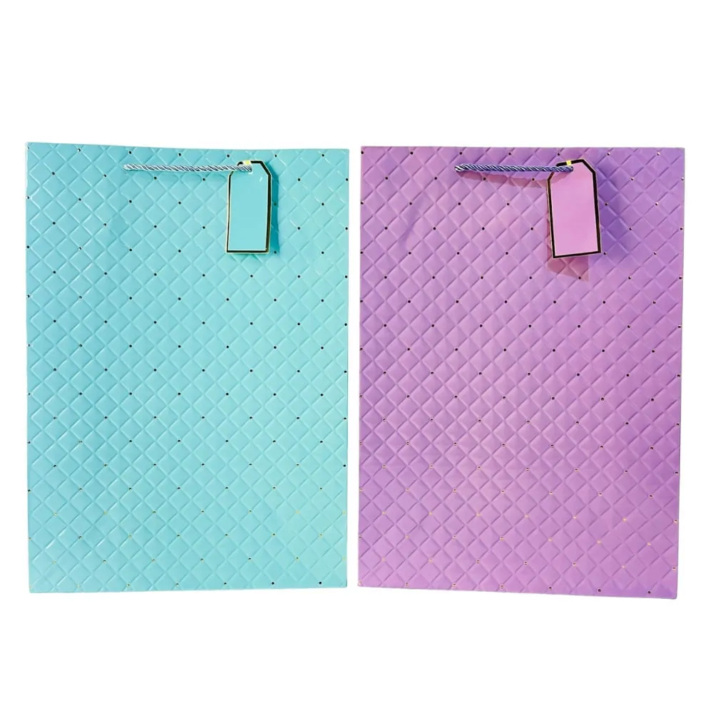 Bolsa Regalo  Rombos Y Puntos Xl