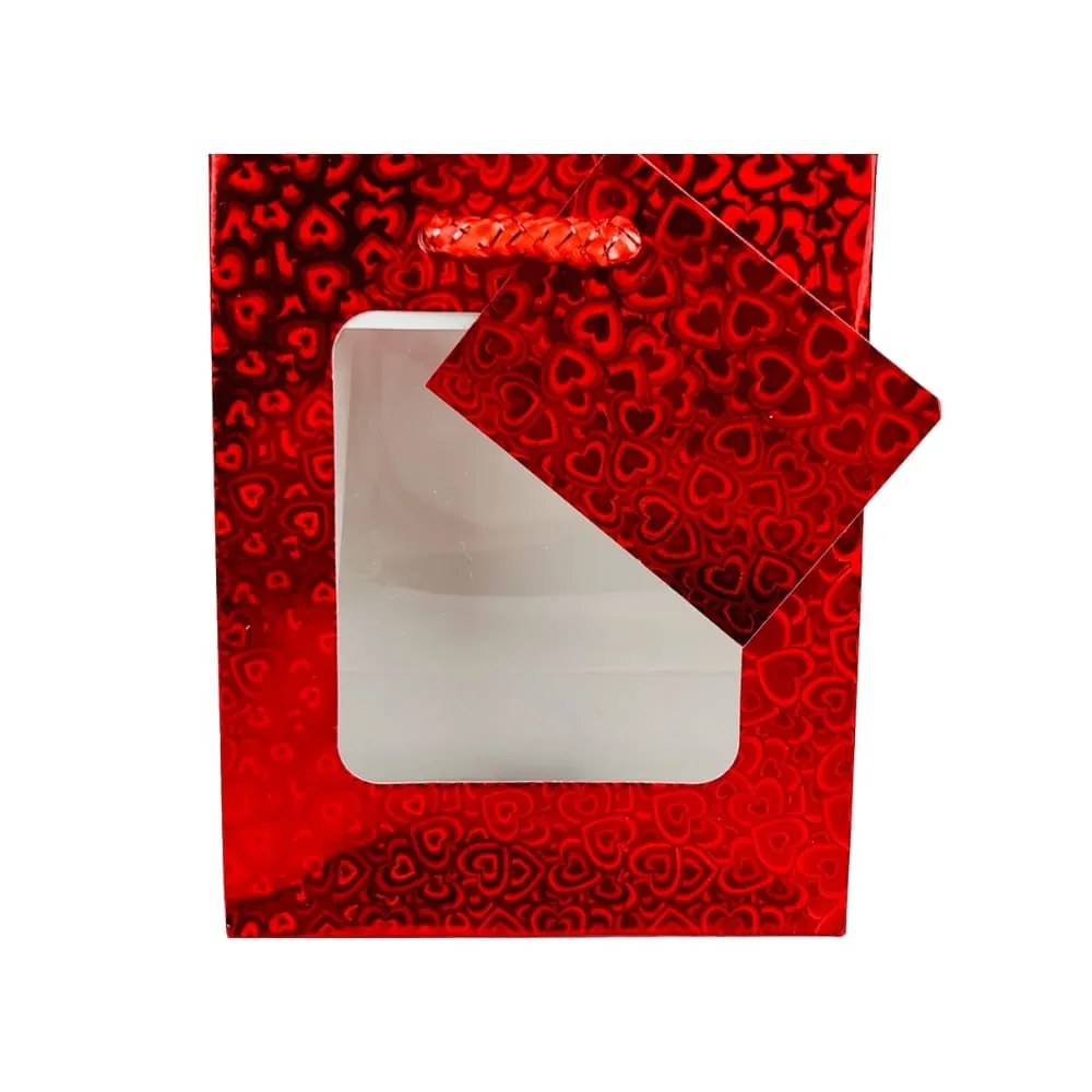 Bolsa Regalo Holografica Con Ventana