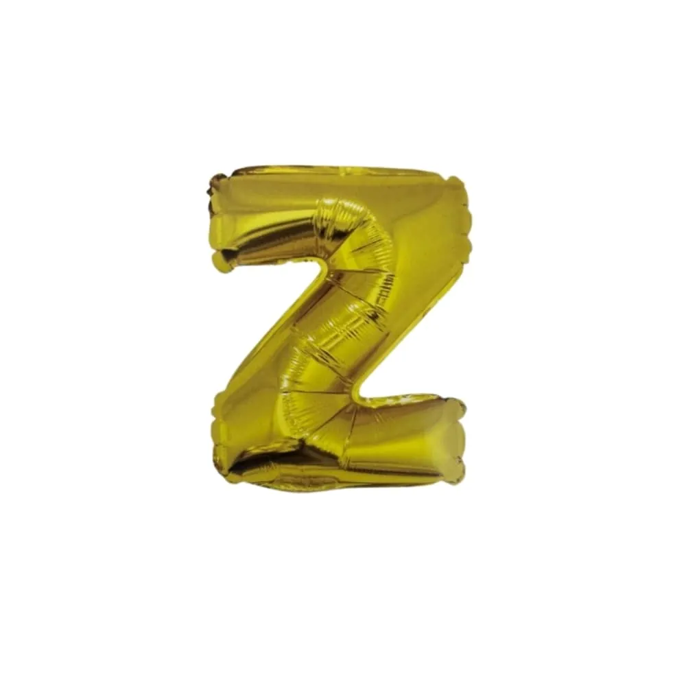 Inflable Dorado Letra Z 40 Cm