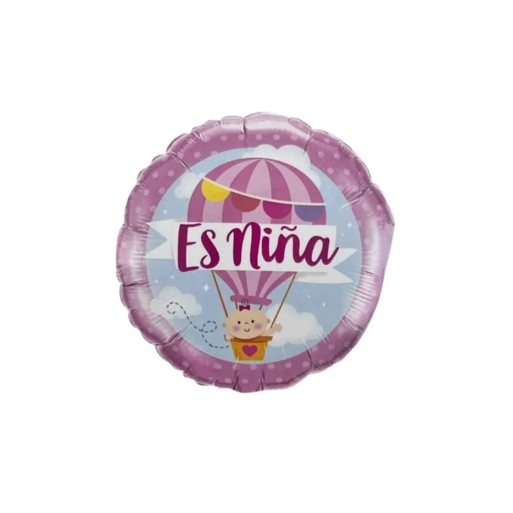 Globo Es Niña 45 Cm