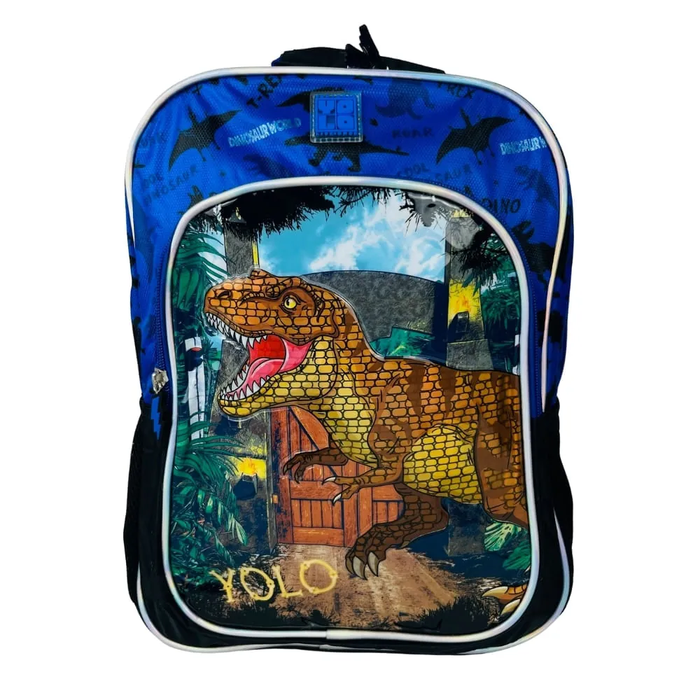 Morral Infantil Naranja De Dinosaurio