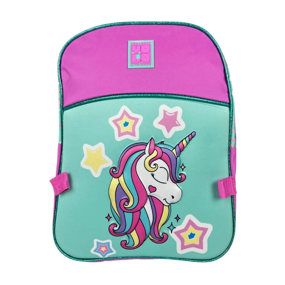 Morral Infantil Rosado Con Lonchera  Estampado De Estrella