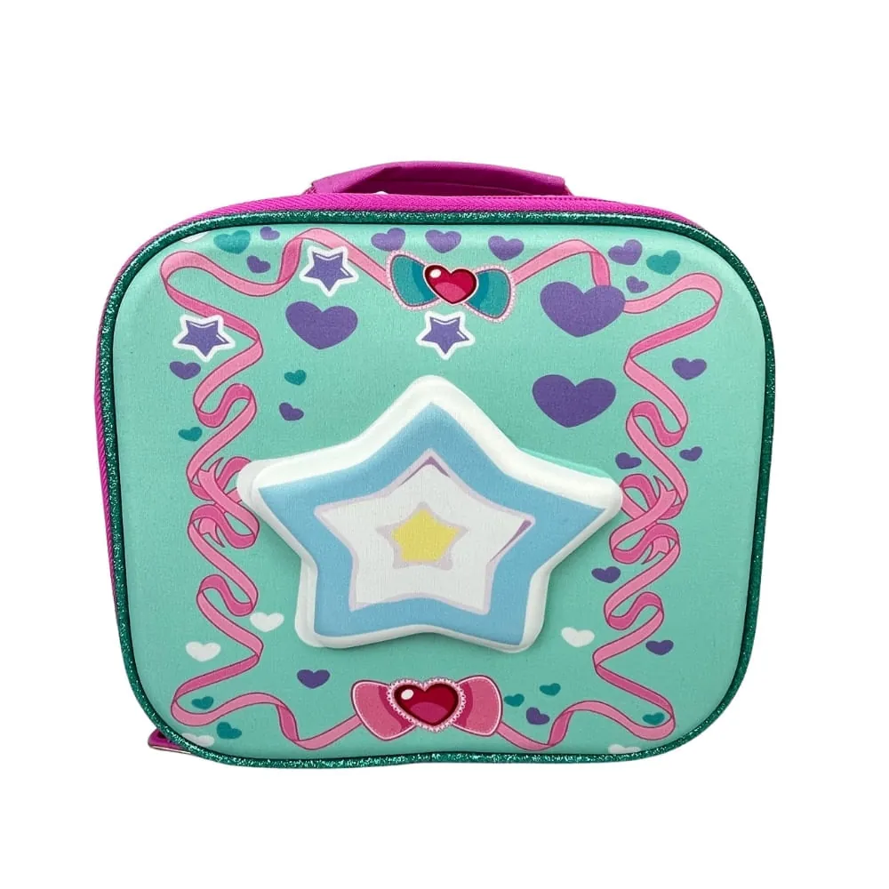 Morral Infantil Rosado Con Lonchera  Estampado De Estrella