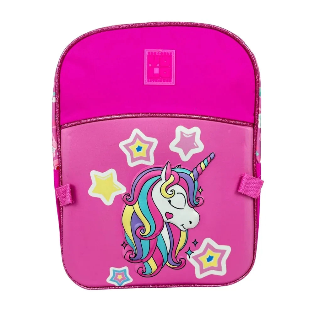 Morral Infantil Rosado Con Lonchera  Estampado De Estrella