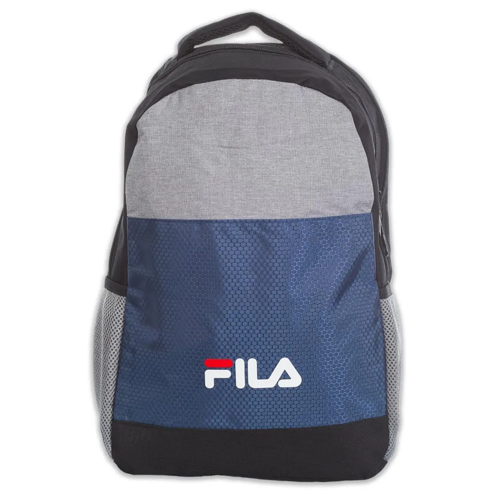 Morral Combinado Negro Con Azul Fila