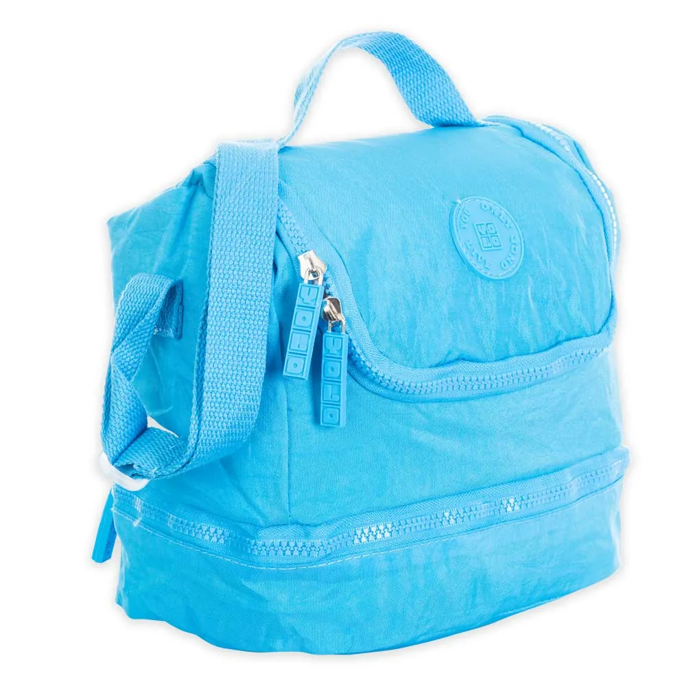 Lonchera Azul 2 Bolsillo