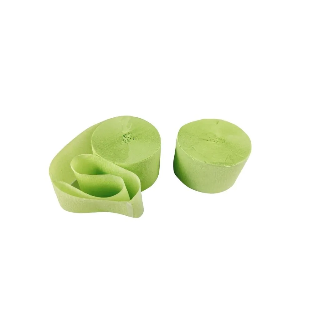 Serpentina Crepe Verde 24 Mts X 4 Cm