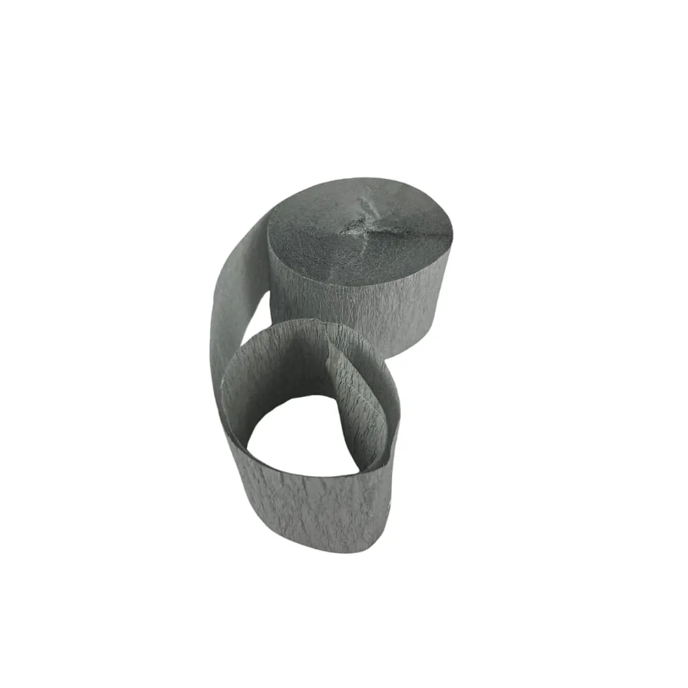 Serpentina Crepe Plateada 24 Mts X 4 Cm