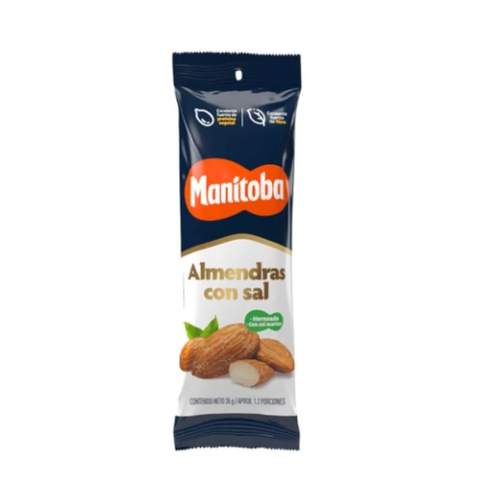 Almendras Con Sal Manitoba 35 Gr