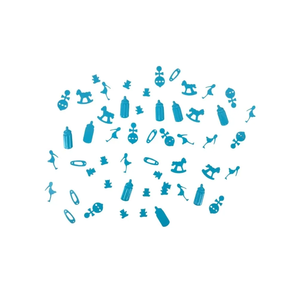 Confetti Baby Shower Azul