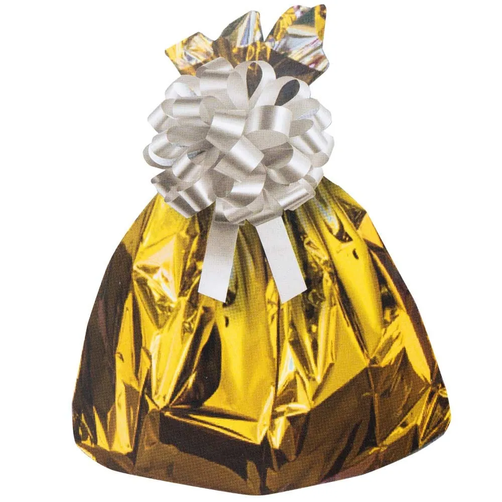 Bolsa Dorada Metalizada Moño