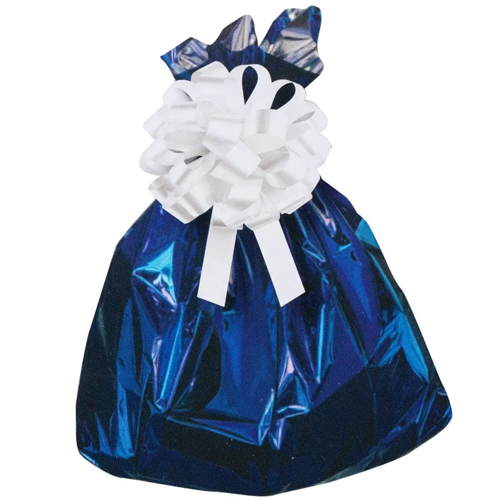 Bolsa Azul Metalizada Moño