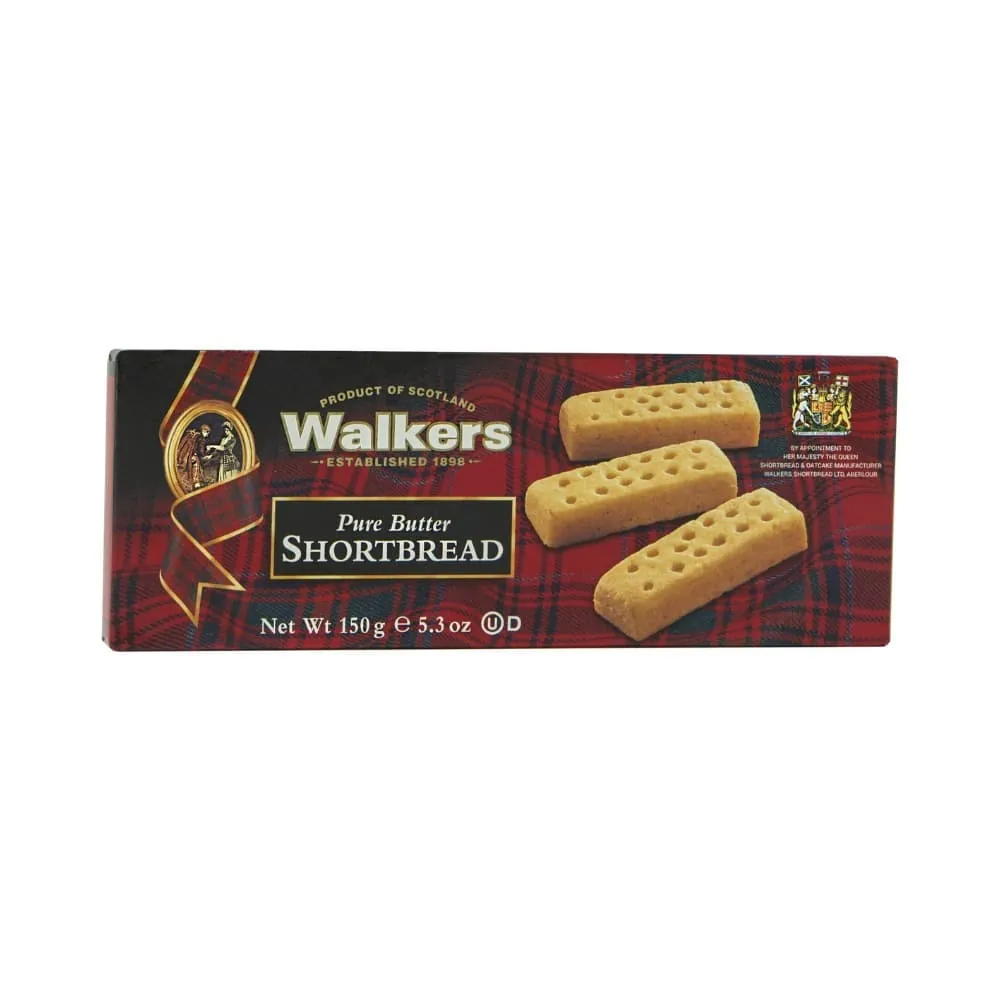Galletas Shortbread Fingers Walkers Caja X150 Gramos