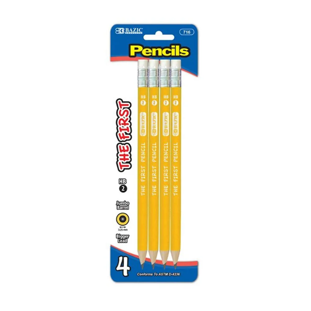 Lápiz N.2 X 4 Amarillo