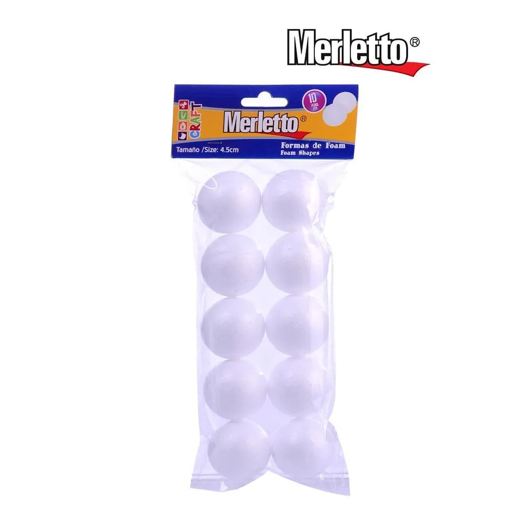 Bola Icopor X10 4.5 Cm