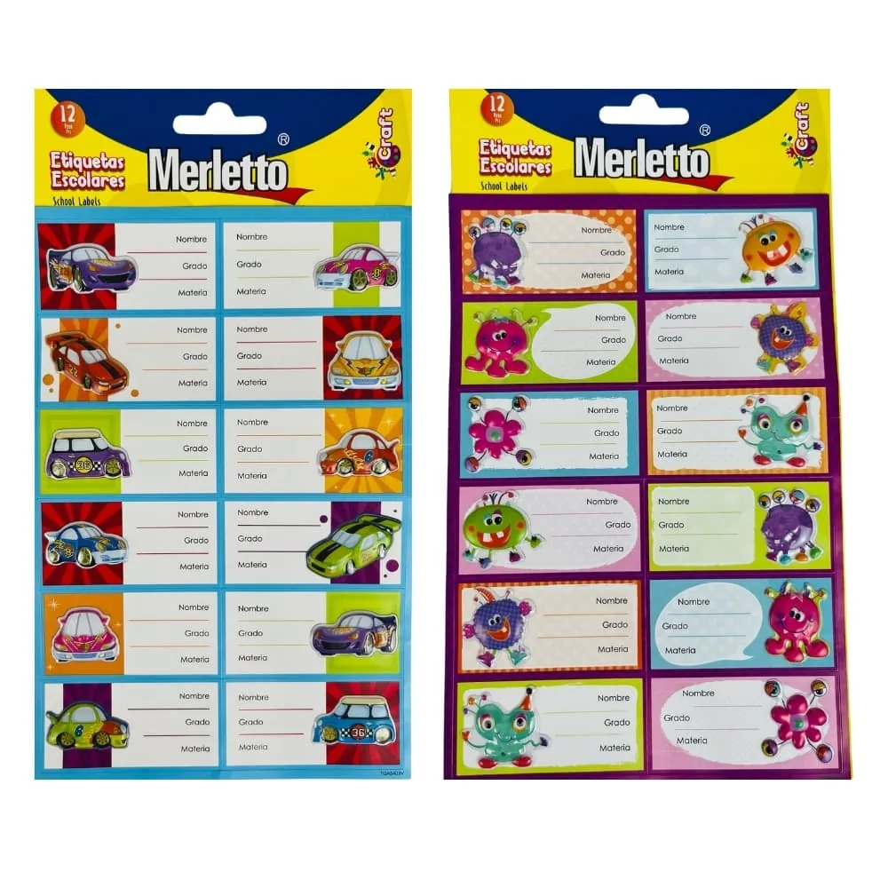Sticker Cuadernos Niño Surtido