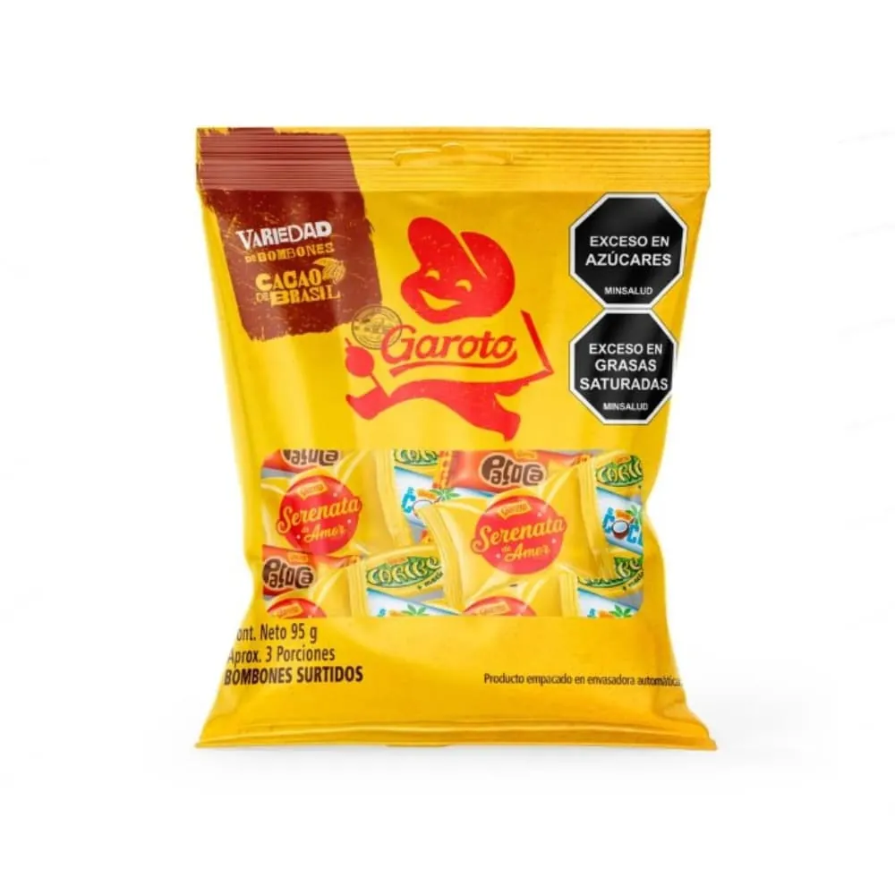 Chocolates Garoto Bombones Surtidos 95 Gr