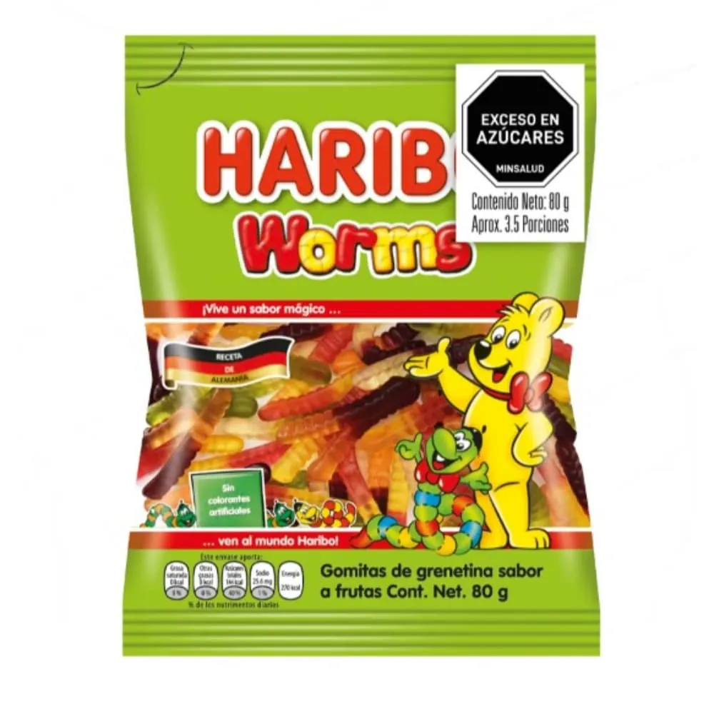 Gomas Worms Haribo 80 Gr