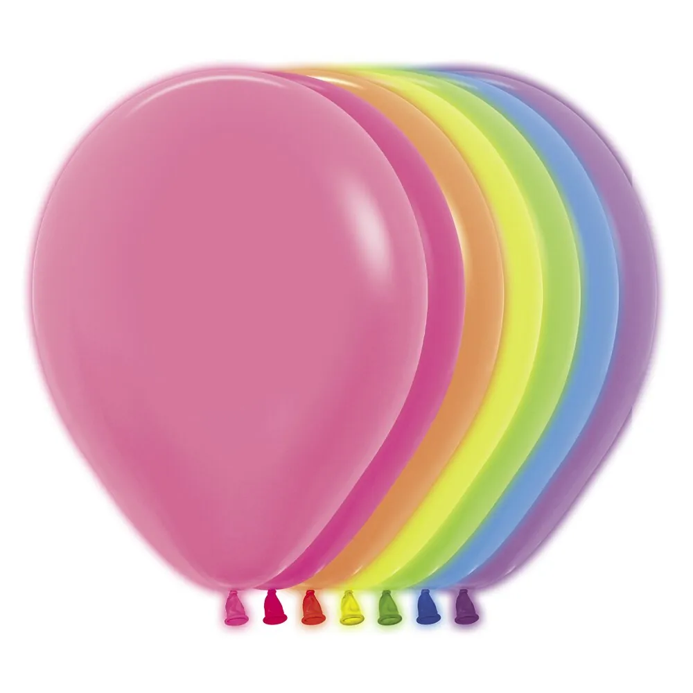Globo Fiesta Neón Surtido R-12 X 12 Unidades