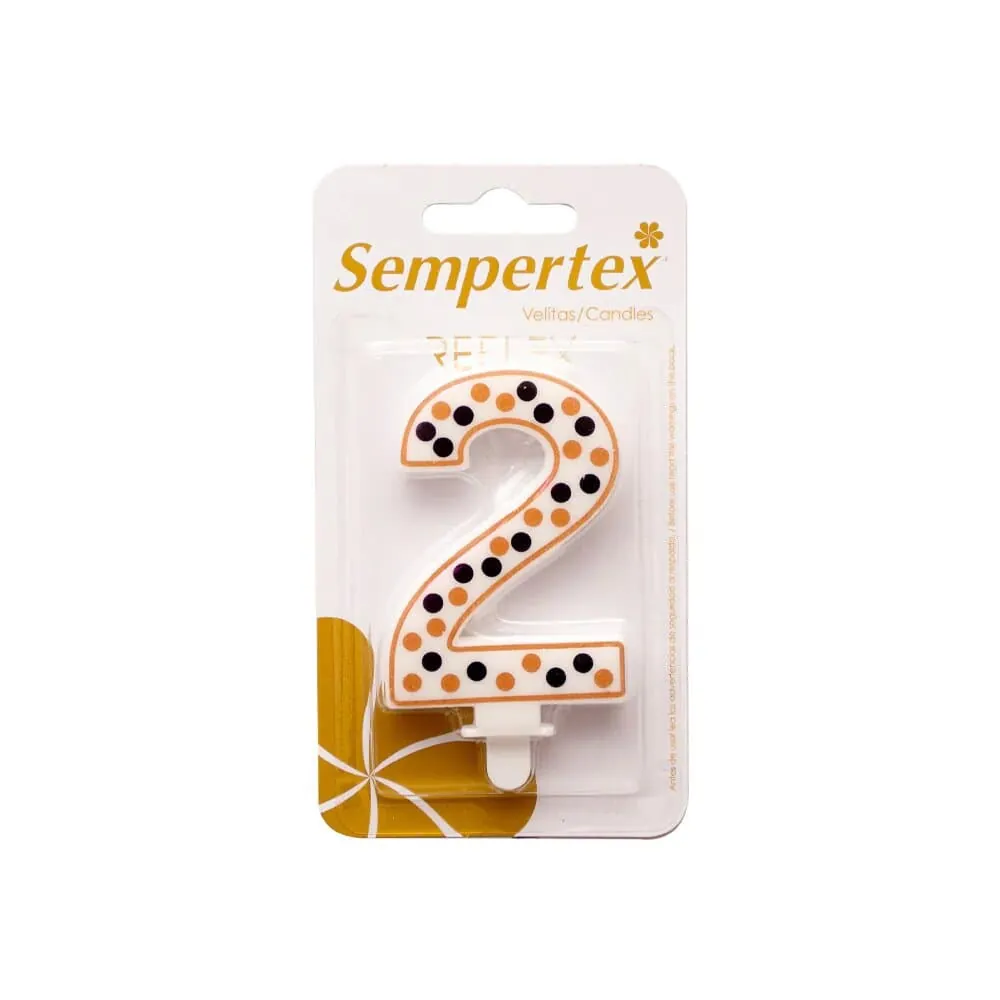 Vela Numerica Polka Deluxe Dos