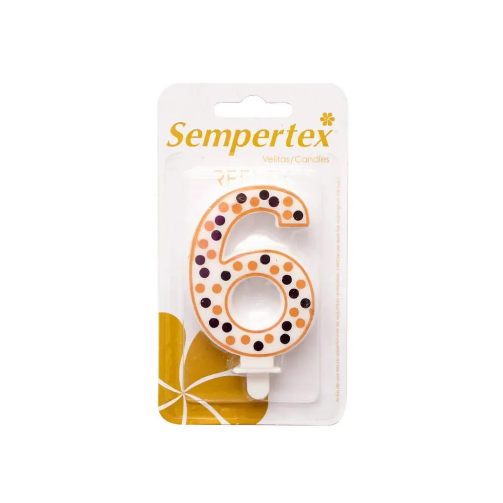 Vela Numerica Polka Deluxe Seis