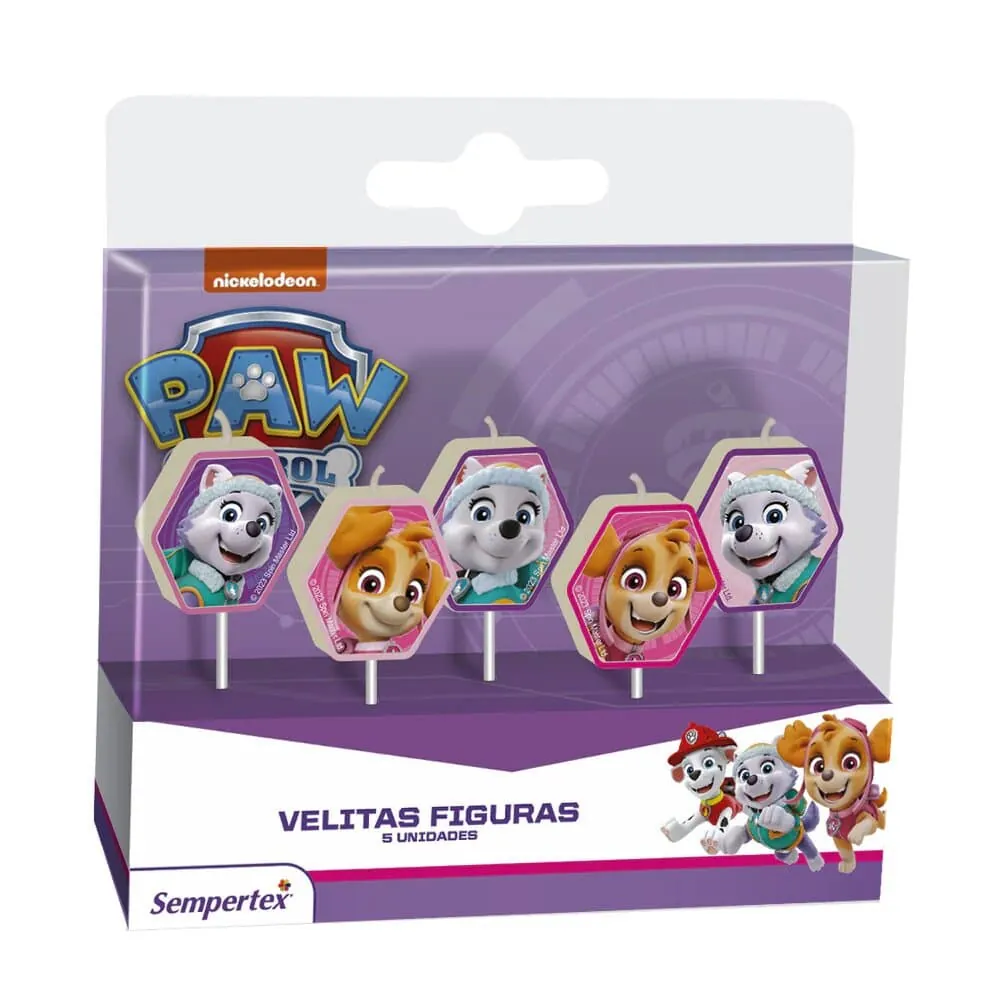 Velita Paw Patrol Niña X5