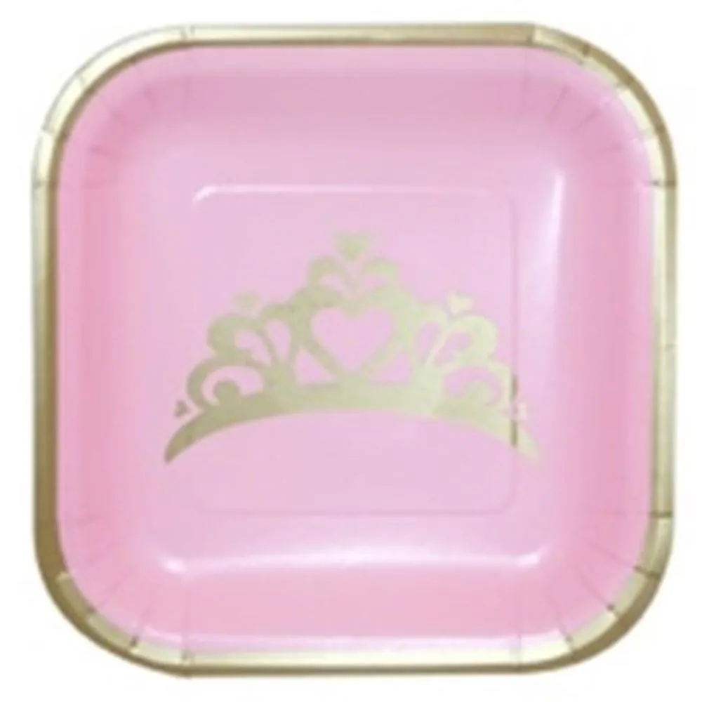 Plato X10 15 Cm Princesa Rosado
