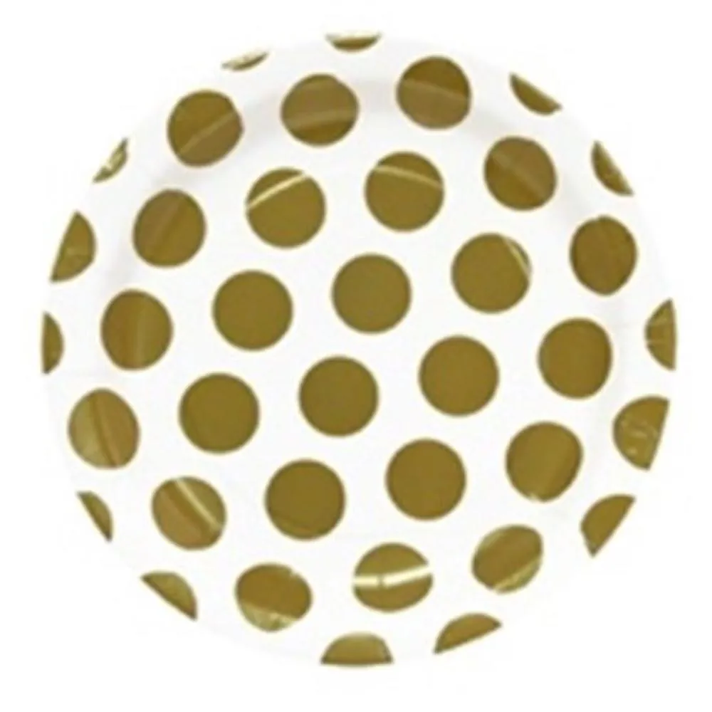 Plato X10 15 Cm Polka Plateado