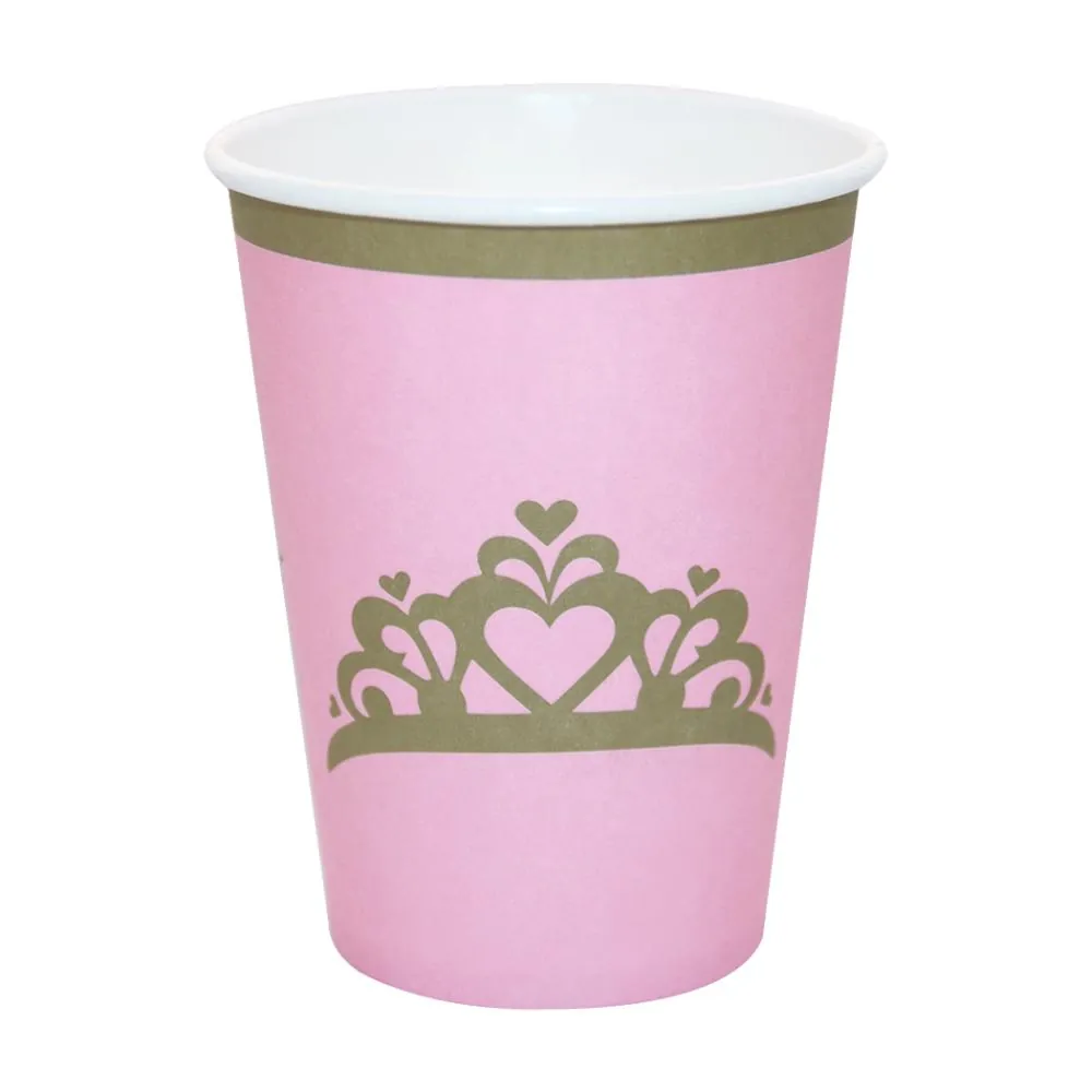 Vaso X8 Princesa 9 Oz Polka Rosa