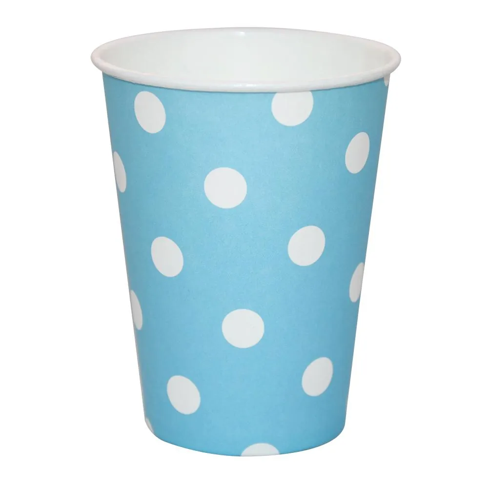 Vaso X8 9 Oz Polka Azul