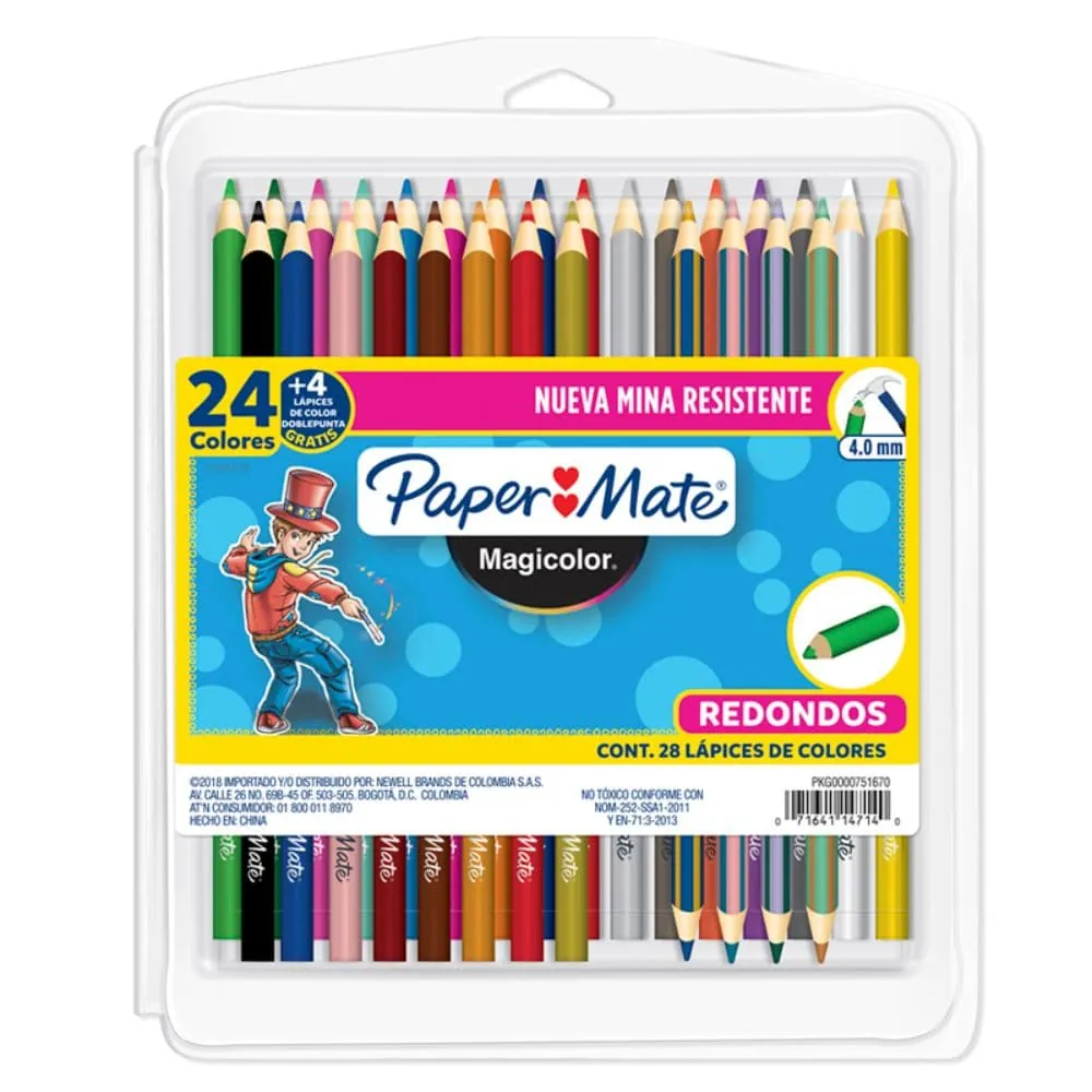 Colores Magicolor Unipunta X 24 Mas Cuatro Doble Punta