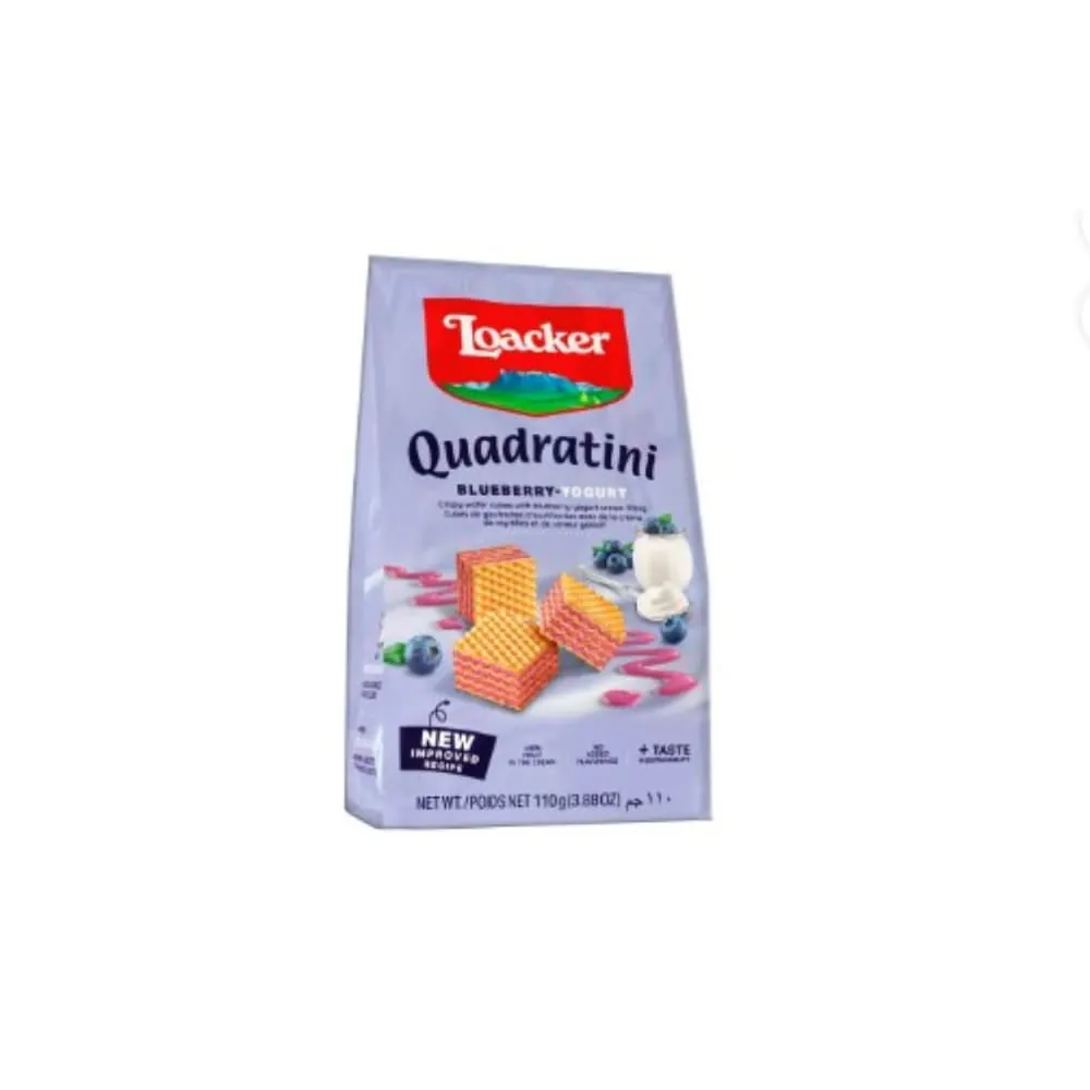 Galletas Loacker Quadratini Arándanos Y Yogurt 110 Gr