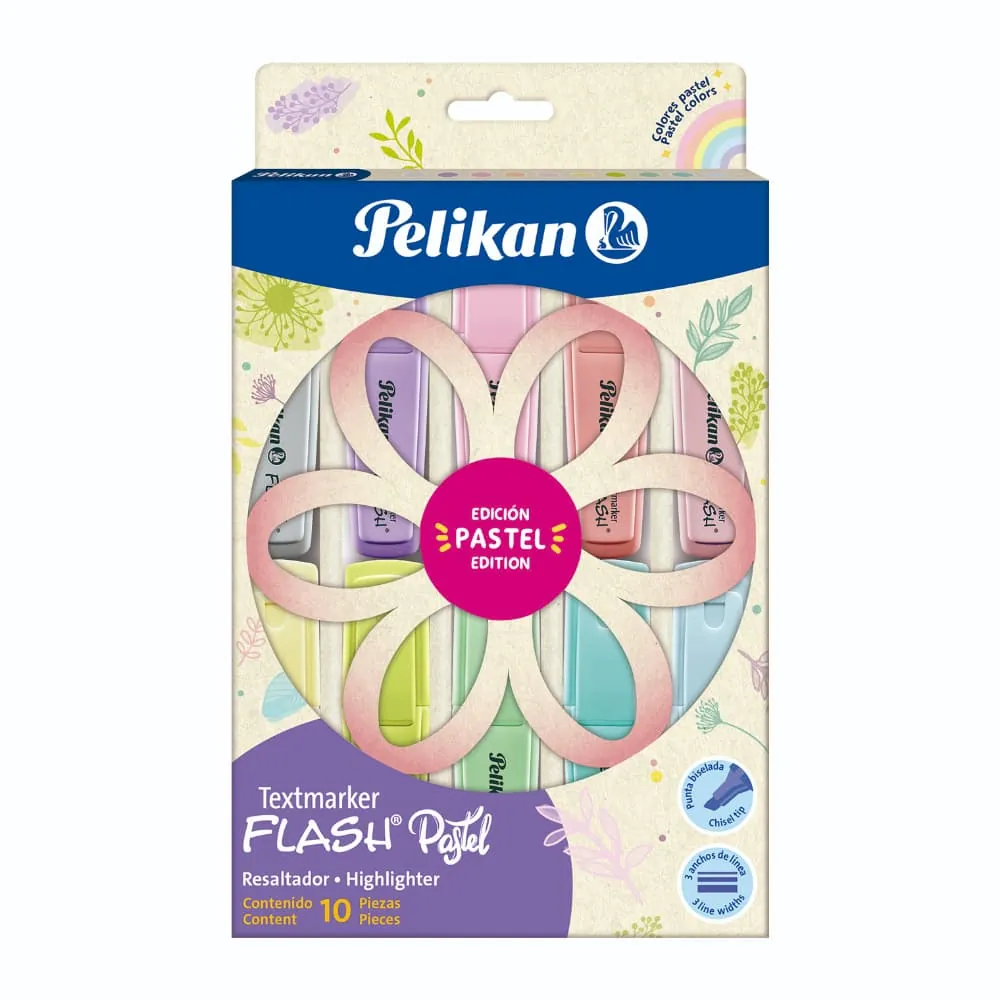 Resaltador Textmarket Flash Pastel X10