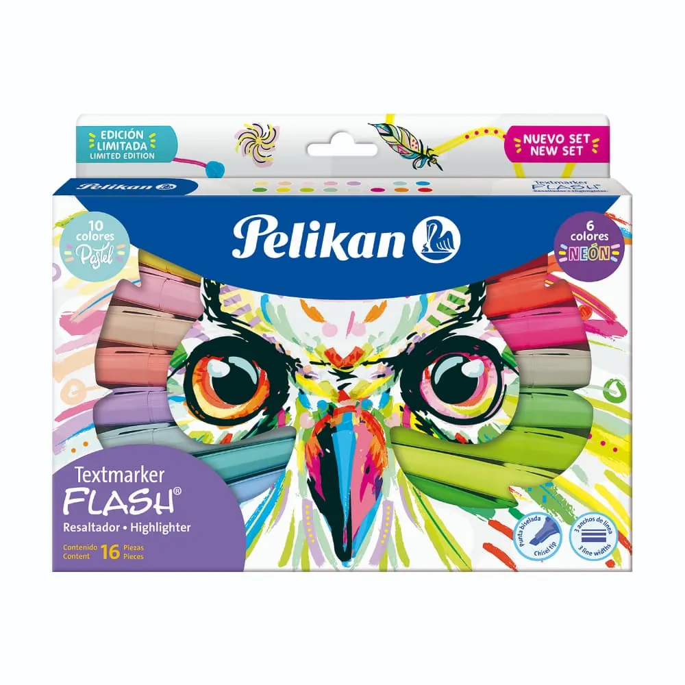 Resaltador Textmarket Flash Buho X16