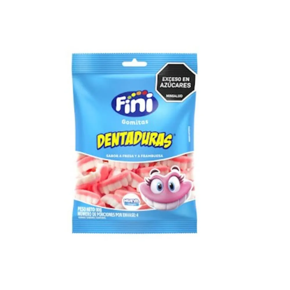 Gomas Fini Dentaduras Paquete 80 Gr