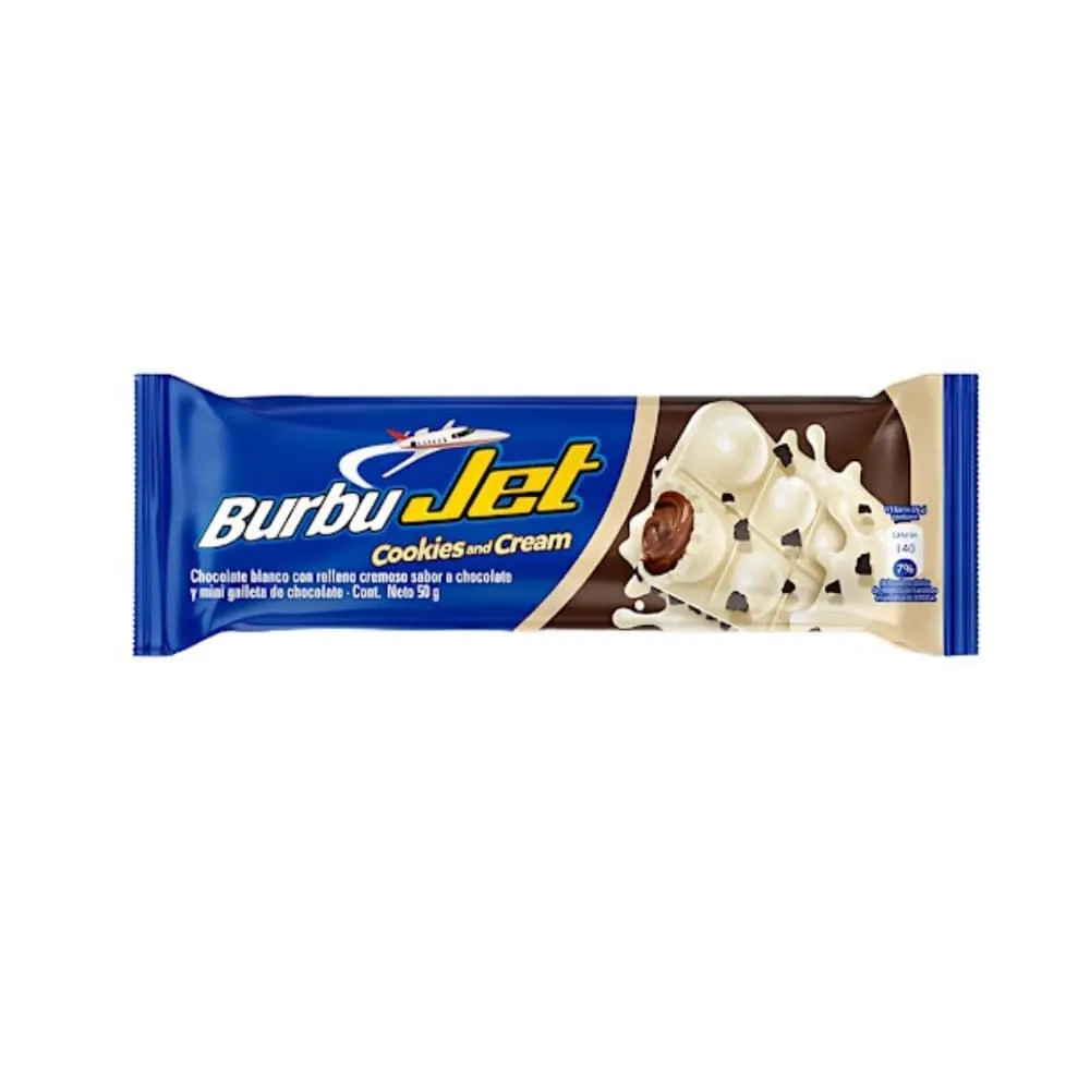 Chocolatina Jet Burbujet Cookies & Cream 50 Gr