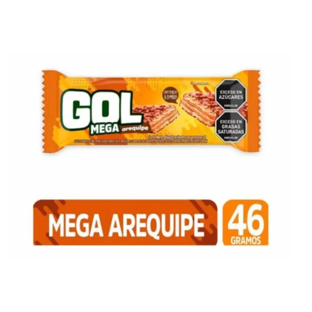 Chocolatina Gol Mega Arequipe 46 Gr