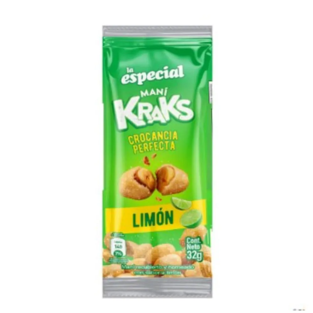 Maní La Especial Kraks Limón 32 Gr