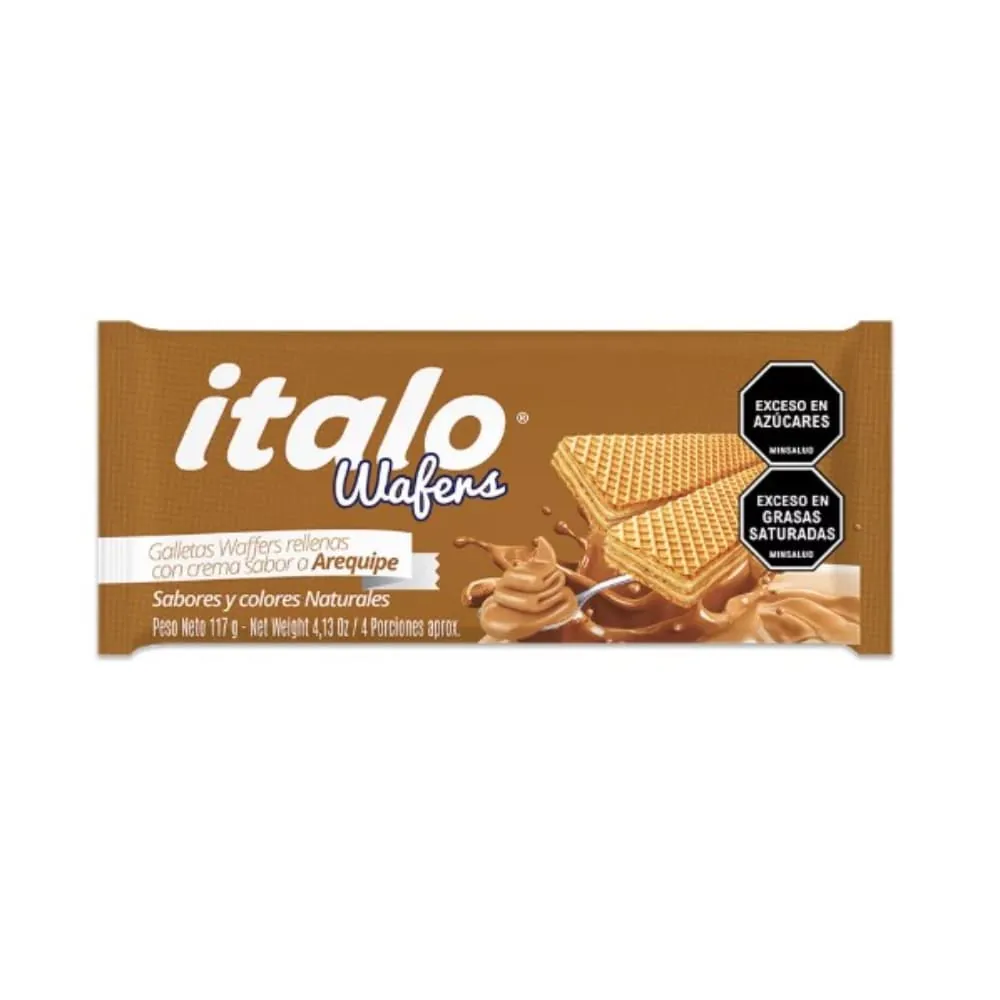 Galletas Italo Wafer Sabor Arequipe 80 Gr