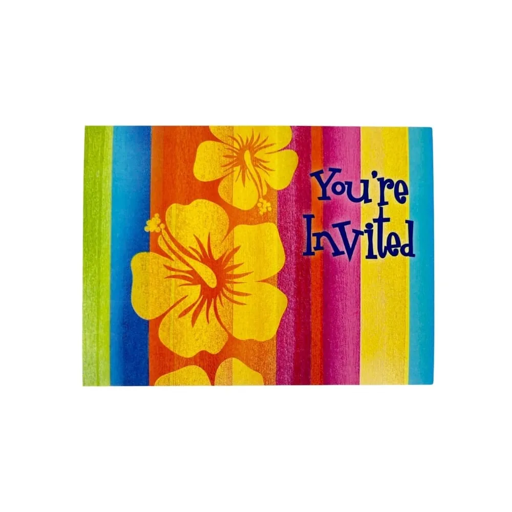 Tarjeta De Invitacion Rayas X8