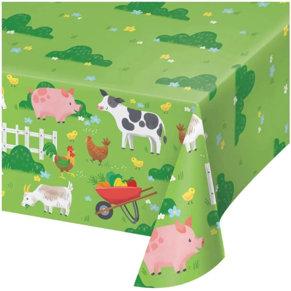 Mantel De Animales Granja 137 Cm X 259 Cm