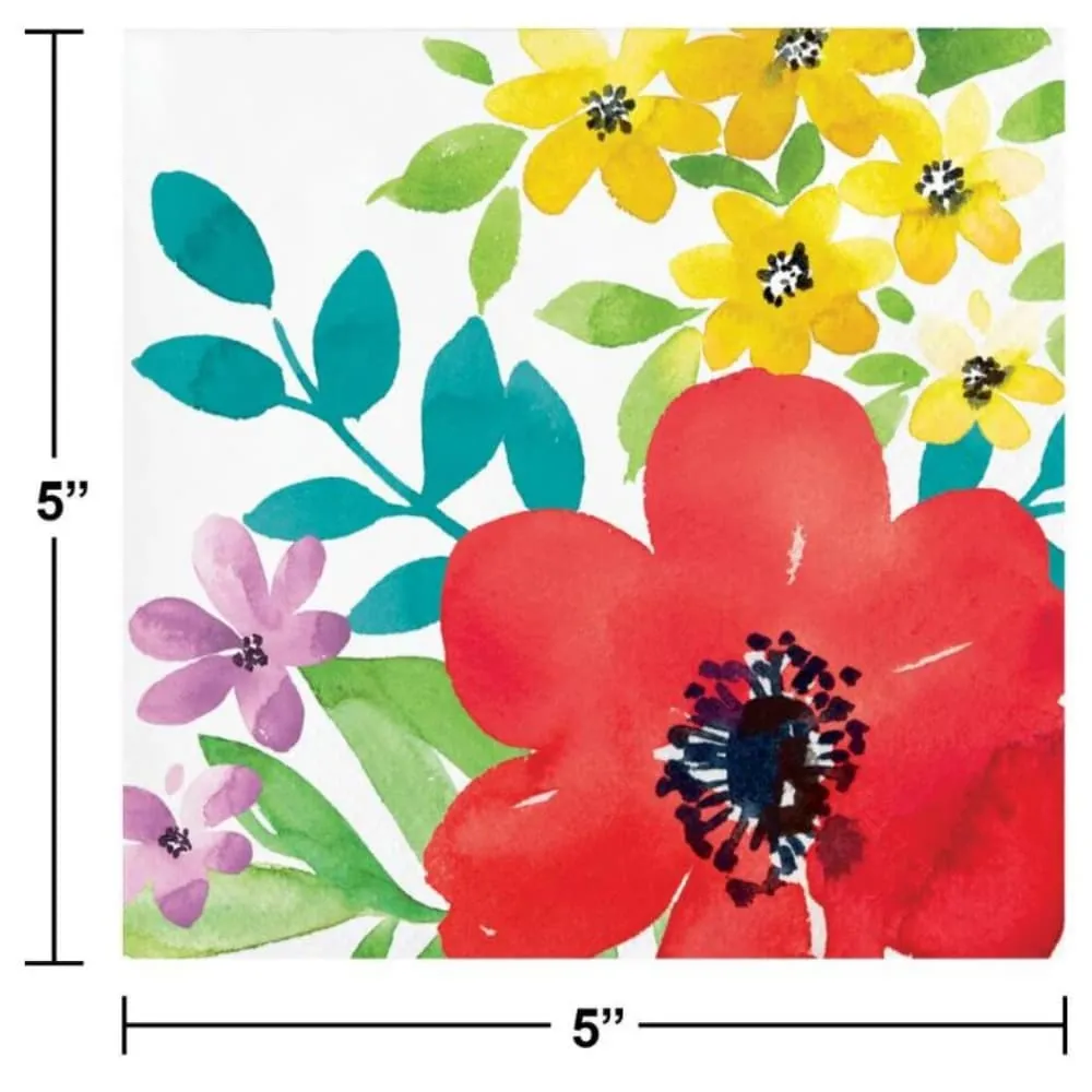 Servilleta Amapola De Primavera X16